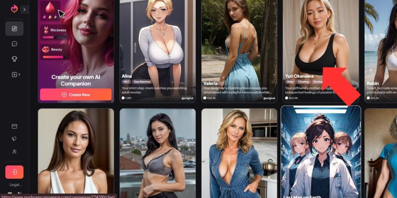 Krok 1 Vyberte si postavu, s ktorou chcete viesť rozhovor