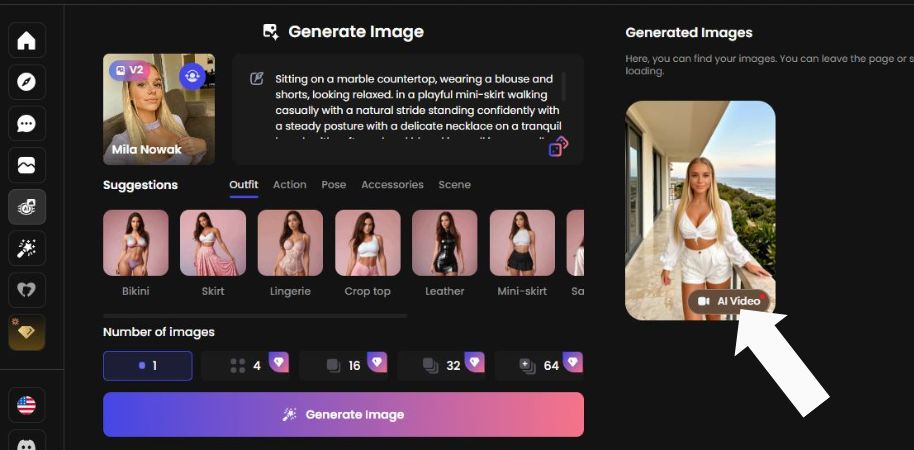 Krok 1 je otvorenie vygenerovaného obrázka