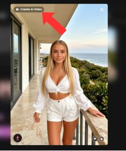 Krok 2 Kliknite na Vytvoriť video s umelou inteligenciou“ a je to možné