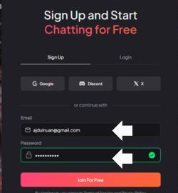 Krok 2 Zadajte svoj e-mail a heslo