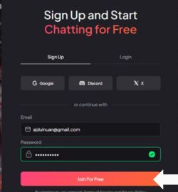 Krok 3 Kliknite na tlačidlo “Pripojiť sa zadarmo“