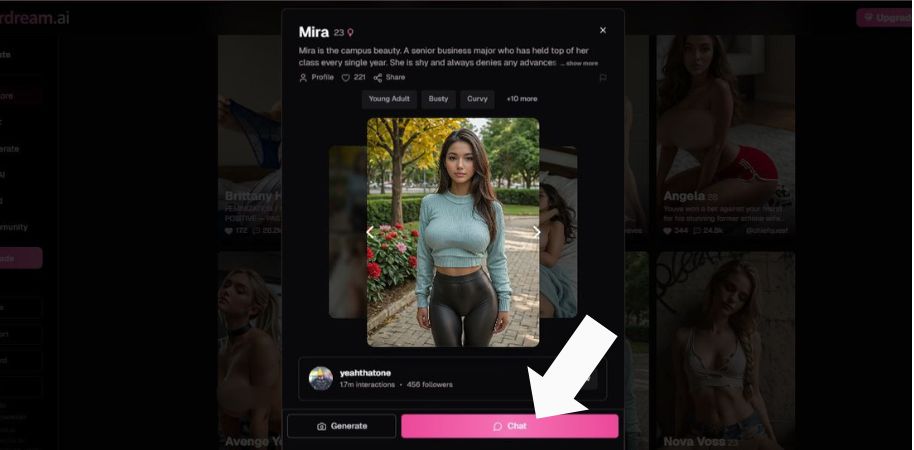 Krok 4 Kliknite na Chat