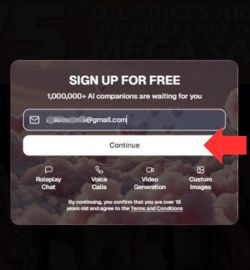 Prihlásenie krok 3 Zadajte svoj e-mail a kliknite na tlačidlo “Pokračovať“